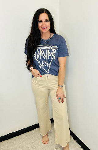 Savage Mom Destroyed Graphic Tee-Graphic Tees-MOTIS-Motis & Co Boutique, Women's Fashion Boutique in Carthage, Missouri
