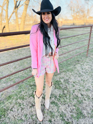 Lariat Links Western Shorts-Shorts-2 Fly-Motis & Co Boutique, Women's Fashion Boutique in Carthage, Missouri