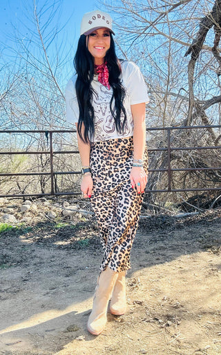 Lenny Leopard Print Satin Skirt-Dresses-Tres Bien-Motis & Co Boutique, Women's Fashion Boutique in Carthage, Missouri