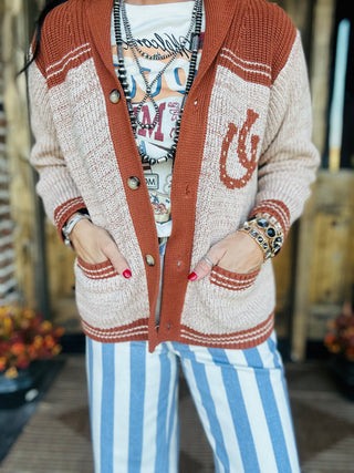 Samantha Western Button Front Cardigan