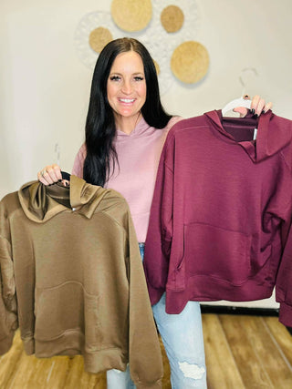 Helen Relaxed Casual Hoodie in Mocha-Hoodies-Dear Scarlett-Motis & Co Boutique, Women's Fashion Boutique in Carthage, Missouri