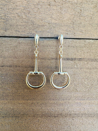 Pony Horse Bit Dangle Earrings-Earrings-Western Elite-Motis & Co Boutique, Women's Fashion Boutique in Carthage, Missouri