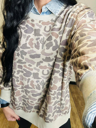 Wendy Western Camo Sweatshirt