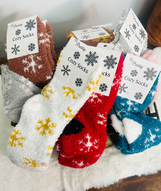 Christmas Plush Fuzzy Socks-Socks-Love and Repeat-Motis & Co Boutique, Women's Fashion Boutique in Carthage, Missouri