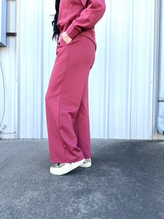 Piper Hoodie and Pant Set Brick Red-Pants-Very J-Motis & Co Boutique, Women's Fashion Boutique in Carthage, Missouri