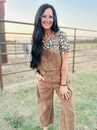 Fin Mocha Barrel Overalls-Pants-ee: some-Motis & Co Boutique, Women's Fashion Boutique in Carthage, Missouri