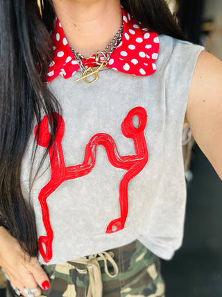 ROJO RANCH MUSCLE TEE-Graphic Tees-2 Fly-Motis & Co Boutique, Women's Fashion Boutique in Carthage, Missouri