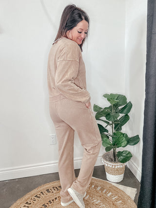 Laid Back Mineral Wash Pants Mocha-Pants-Zenana-Motis & Co Boutique, Women's Fashion Boutique in Carthage, Missouri