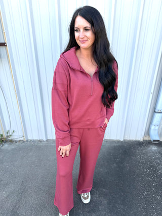 Piper Hoodie and Pant Set Brick Red-Pants-Very J-Motis & Co Boutique, Women's Fashion Boutique in Carthage, Missouri