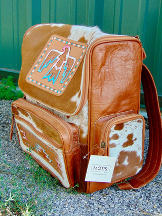 Tooled Buckle Leather Backpack-Backpacks-Western Linen-Motis & Co Boutique, Women's Fashion Boutique in Carthage, Missouri