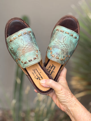 Agave Sky Emma Open Toe Turquoise Slide-Sandals-Agave Sky-Motis & Co Boutique, Women's Fashion Boutique in Carthage, Missouri