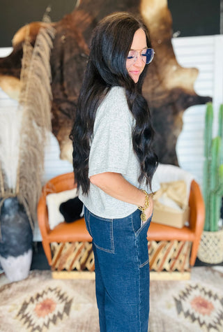 Meg Collard V Neck Sweater-Short Sleeves-HYFVE-Motis & Co Boutique, Women's Fashion Boutique in Carthage, Missouri