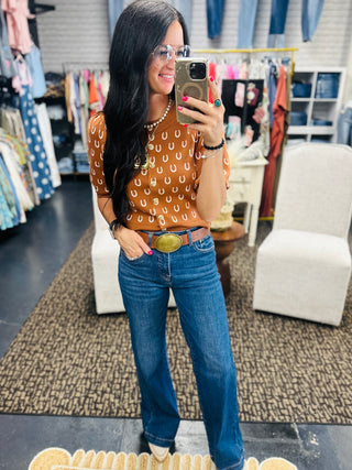 Garth Tummy Control Wide Leg Jeans