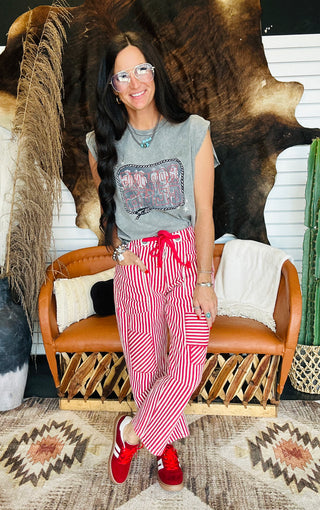 McCoy Striped Barrel Jeans-Pants-Jodifl-Motis & Co Boutique, Women's Fashion Boutique in Carthage, Missouri
