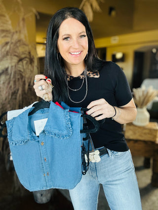 Dicky Layering Faux Collars-Tops-Giddy Up-Motis & Co Boutique, Women's Fashion Boutique in Carthage, Missouri