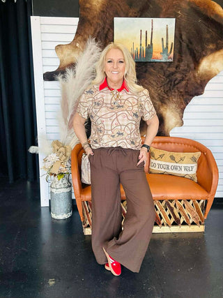 Red Rodeo Short Sleeve Top-Short Sleeves-2 Fly-Motis & Co Boutique, Women's Fashion Boutique in Carthage, Missouri