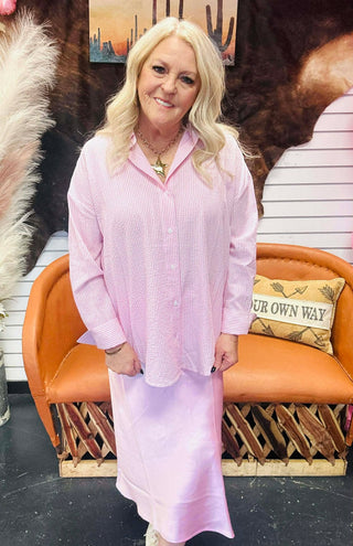 Stella Striped Button Down Blouse-Long Sleeves-HYFVE-Motis & Co Boutique, Women's Fashion Boutique in Carthage, Missouri