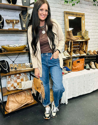 Ben Cropped Barrel Jeans-Jeans-Zenana-Motis & Co Boutique, Women's Fashion Boutique in Carthage, Missouri