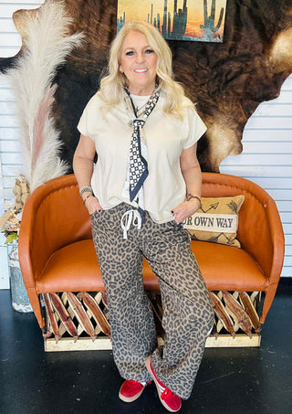 Lloyd Leopard Wide Leg Pants-Pants-Very J-Motis & Co Boutique, Women's Fashion Boutique in Carthage, Missouri