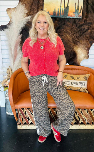 Lloyd Leopard Wide Leg Pants-Pants-Very J-Motis & Co Boutique, Women's Fashion Boutique in Carthage, Missouri
