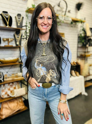 Swing Wide Western Sweater Vest Top-Sweaters-2 Fly-Motis & Co Boutique, Women's Fashion Boutique in Carthage, Missouri