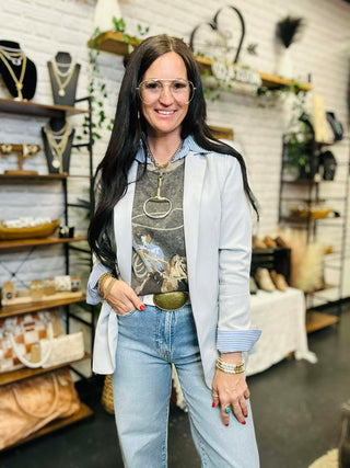 Ruth Classic Open Front Blazer-Blazers-Zenana-Motis & Co Boutique, Women's Fashion Boutique in Carthage, Missouri