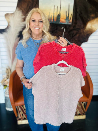 Mindy Mineral Washed Sweater-Sweaters-Very J-Motis & Co Boutique, Women's Fashion Boutique in Carthage, Missouri