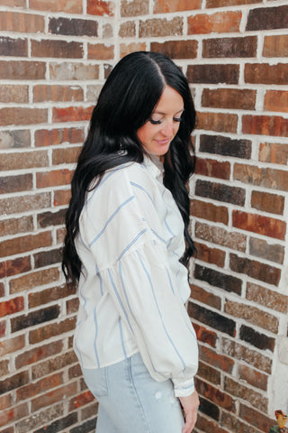 Nikki Drop Shoulder Button Up-Blouses-MOTIS-Motis & Co Boutique, Women's Fashion Boutique in Carthage, Missouri