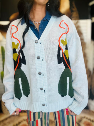 Lasso Legend Button Up Cardigan Sweater-Sweaters-2 Fly-Motis & Co Boutique, Women's Fashion Boutique in Carthage, Missouri