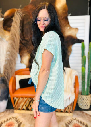 Gwen Crochet Knit Short Sleeve Top