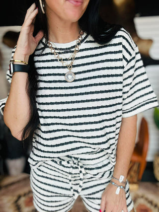 Julie Striped Short Set-Sets-Zenana-Motis & Co Boutique, Women's Fashion Boutique in Carthage, Missouri