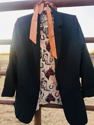 Ruth Classic Open Front Blazer-Blazers-Zenana-Motis & Co Boutique, Women's Fashion Boutique in Carthage, Missouri