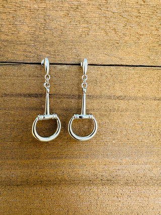 Pony Horse Bit Dangle Earrings-Earrings-Western Elite-Motis & Co Boutique, Women's Fashion Boutique in Carthage, Missouri