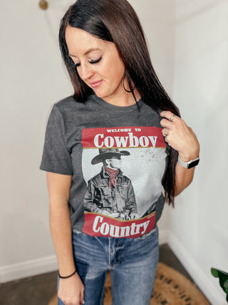 Cowboy Country Western Graphic Tee-Graphic Tees-rc-Motis & Co Boutique, Women's Fashion Boutique in Carthage, Missouri