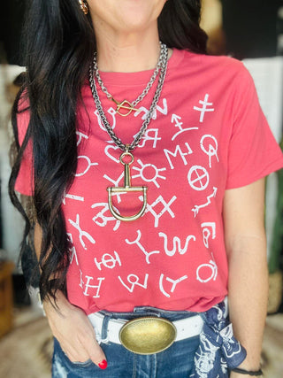 XOXO Brands Boxy Red Graphic Tee-Graphic Tees-XOXO ART & Co-Motis & Co Boutique, Women's Fashion Boutique in Carthage, Missouri
