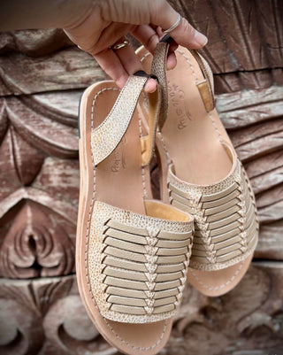 Nova All Leather Woven Sandal - Agave Sky-Sandals-Agave Sky-Motis & Co Boutique, Women's Fashion Boutique in Carthage, Missouri