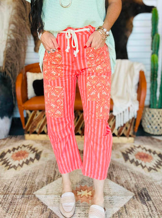 Silas Striped Wide Leg Western Pants-Pants-Howdy Hanny-Motis & Co Boutique, Women's Fashion Boutique in Carthage, Missouri