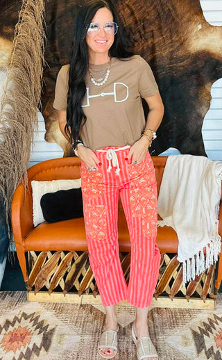 Silas Striped Wide Leg Western Pants-Pants-Howdy Hanny-Motis & Co Boutique, Women's Fashion Boutique in Carthage, Missouri