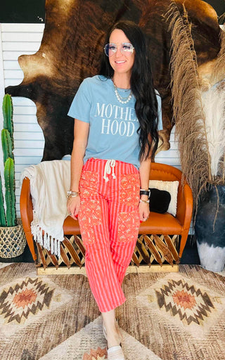 Silas Striped Wide Leg Western Pants-Pants-Howdy Hanny-Motis & Co Boutique, Women's Fashion Boutique in Carthage, Missouri