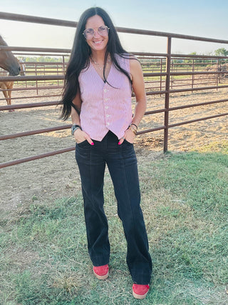Dune Black Wide Trouser Hem Jeans-Jeans-Mica-Motis & Co Boutique, Women's Fashion Boutique in Carthage, Missouri