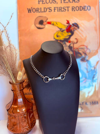Kentucky Horse Bit Necklace-Necklaces-Carol Su-Motis & Co Boutique, Women's Fashion Boutique in Carthage, Missouri