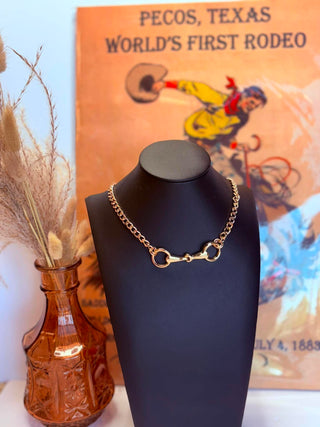 Kentucky Horse Bit Necklace-Necklaces-Carol Su-Motis & Co Boutique, Women's Fashion Boutique in Carthage, Missouri