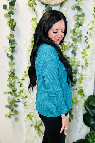 Jax Lightweight Sweater Teal-Sweaters-Zenana-Motis & Co Boutique, Women's Fashion Boutique in Carthage, Missouri