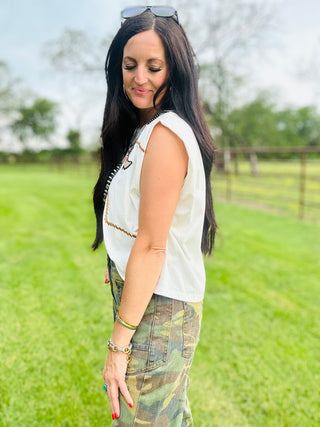Emmylou Western Muscle Tank-Short Sleeves-Taelynn-Motis & Co Boutique, Women's Fashion Boutique in Carthage, Missouri