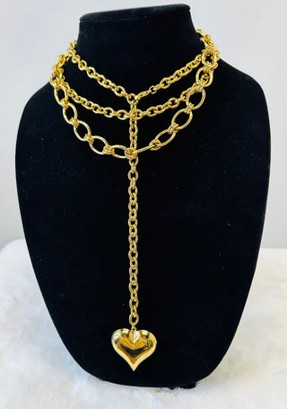 Arden Gold Chunky Chain Necklace-Necklaces-ChanSutt-Motis & Co Boutique, Women's Fashion Boutique in Carthage, Missouri