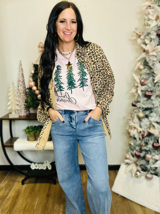 Christmas Trees Pink Graphic Tee-graphic Sweatshirt-P&PD-Motis & Co Boutique, Women's Fashion Boutique in Carthage, Missouri