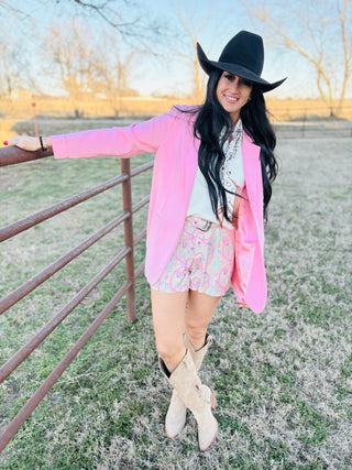 Lariat Links Western Shorts-Shorts-2 Fly-Motis & Co Boutique, Women's Fashion Boutique in Carthage, Missouri