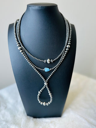 Authentic Golden Hill Turquoise & Sterling Silver Choker – Handmade-Necklaces-Bijoux-Motis & Co Boutique, Women's Fashion Boutique in Carthage, Missouri