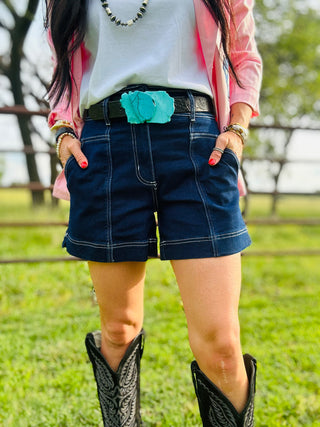Loretta Denim Trouser Shorts-Shorts-2 Fly-Motis & Co Boutique, Women's Fashion Boutique in Carthage, Missouri