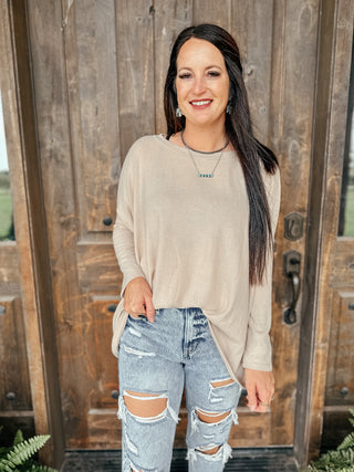 Clap For Yourself Long Sleeve Top-Long Sleeves-Ave-Motis & Co Boutique, Women's Fashion Boutique in Carthage, Missouri